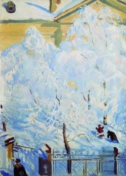 激しい樹氷 1917 ボリス・ミハイロヴィチ・クストーディエフ Oil Paintings
